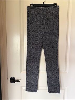 Margaret M Slimming pants Black & White Micro Pattern Medium